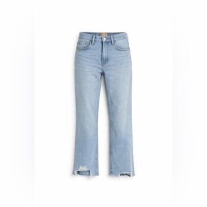 MOTHER Insider Crop Step Chew‎ Jeans 25 Light Wash Raw Hem